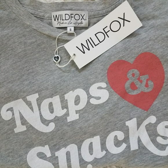 Wildfox/Naps & Snacks Grapic T-shirt - Picture 2 of 3